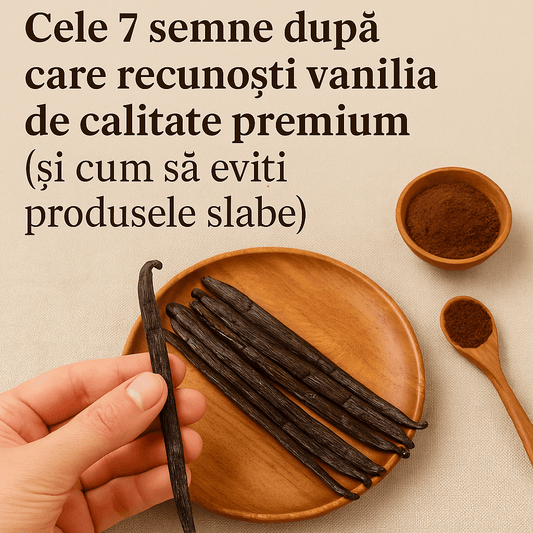 Cele 7 semne după care recunoști vanilia de calitate premium (și cum să eviți produsele slabe) - Vanilla Europe s.r.l
