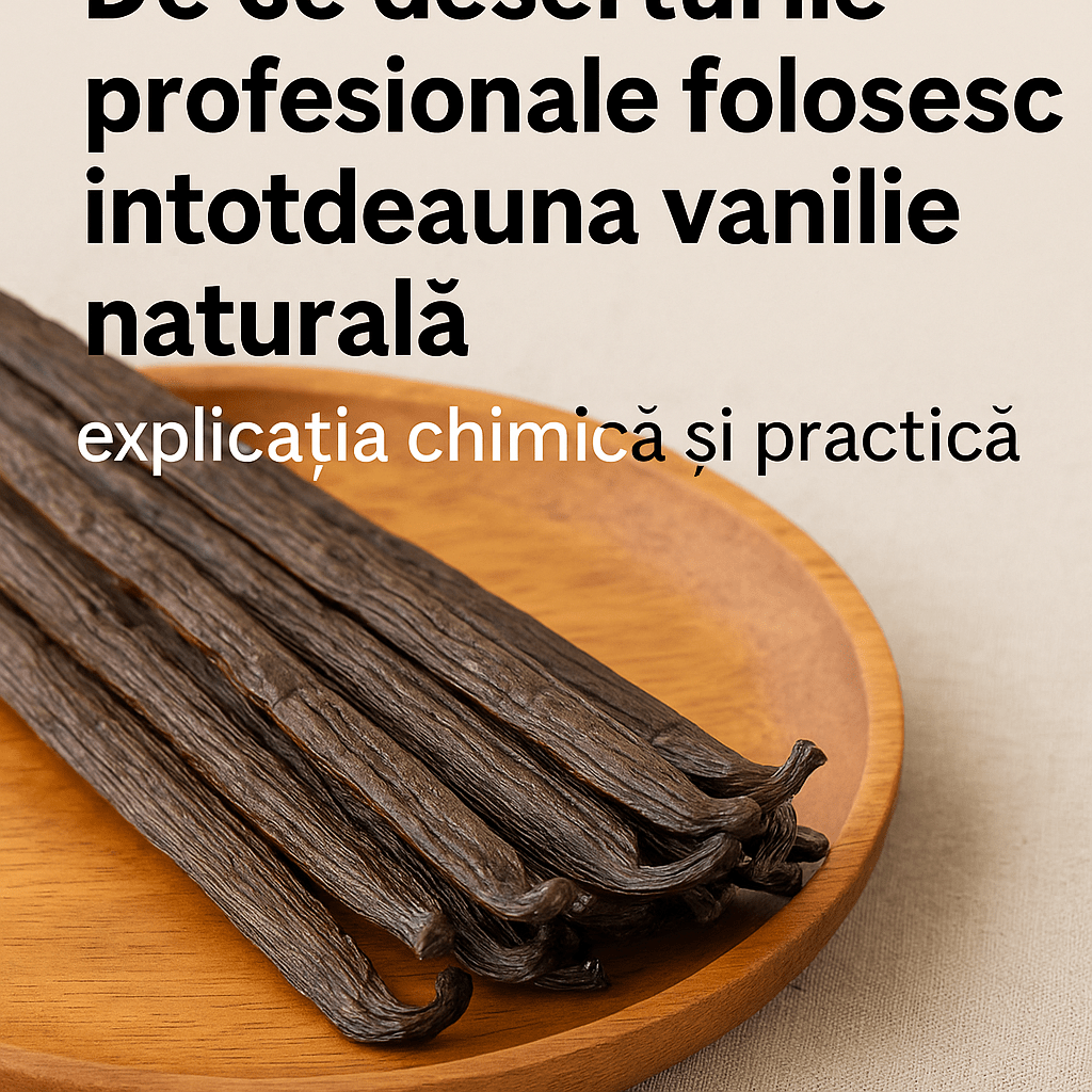 De ce deserturile profesionale folosesc întotdeauna vanilie naturală – explicația chimică și practică - Vanilla Europe s.r.l