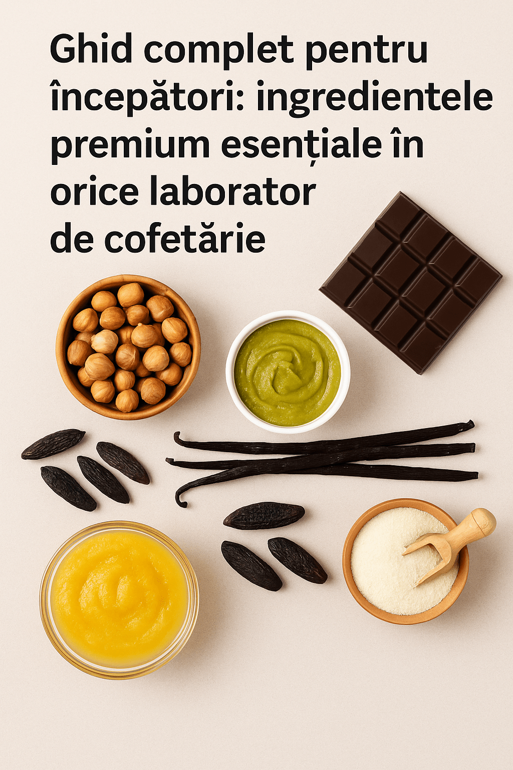 Ghid complet pentru începători: ingredientele premium esențiale în orice laborator de cofetărie - Vanilla Europe s.r.l