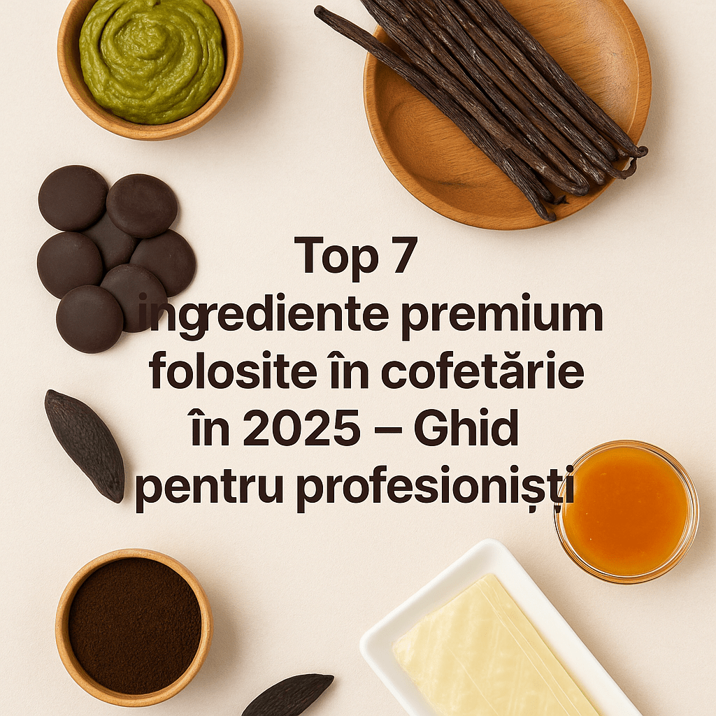 Top 7 ingrediente premium folosite în cofetărie în 2025 – Ghid pentru profesionișt - Vanilla Europe s.r.l