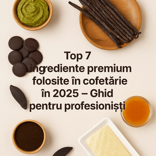 Top 7 ingrediente premium folosite în cofetărie în 2025 – Ghid pentru profesionișt - Vanilla Europe s.r.l
