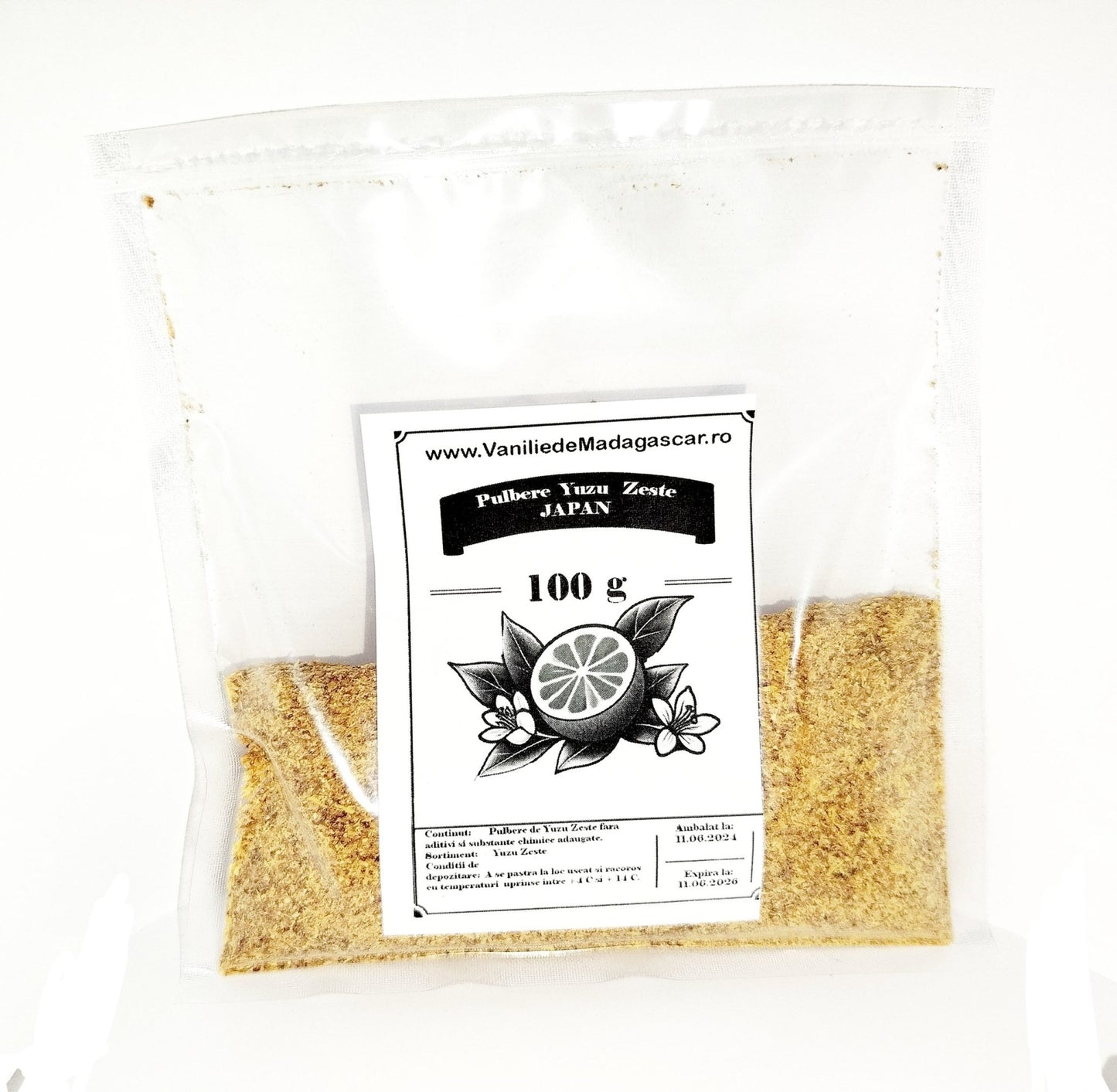 100g Yuzu Zest - Condiment Exotic din Japonia - Vanilla Europe s.r.l