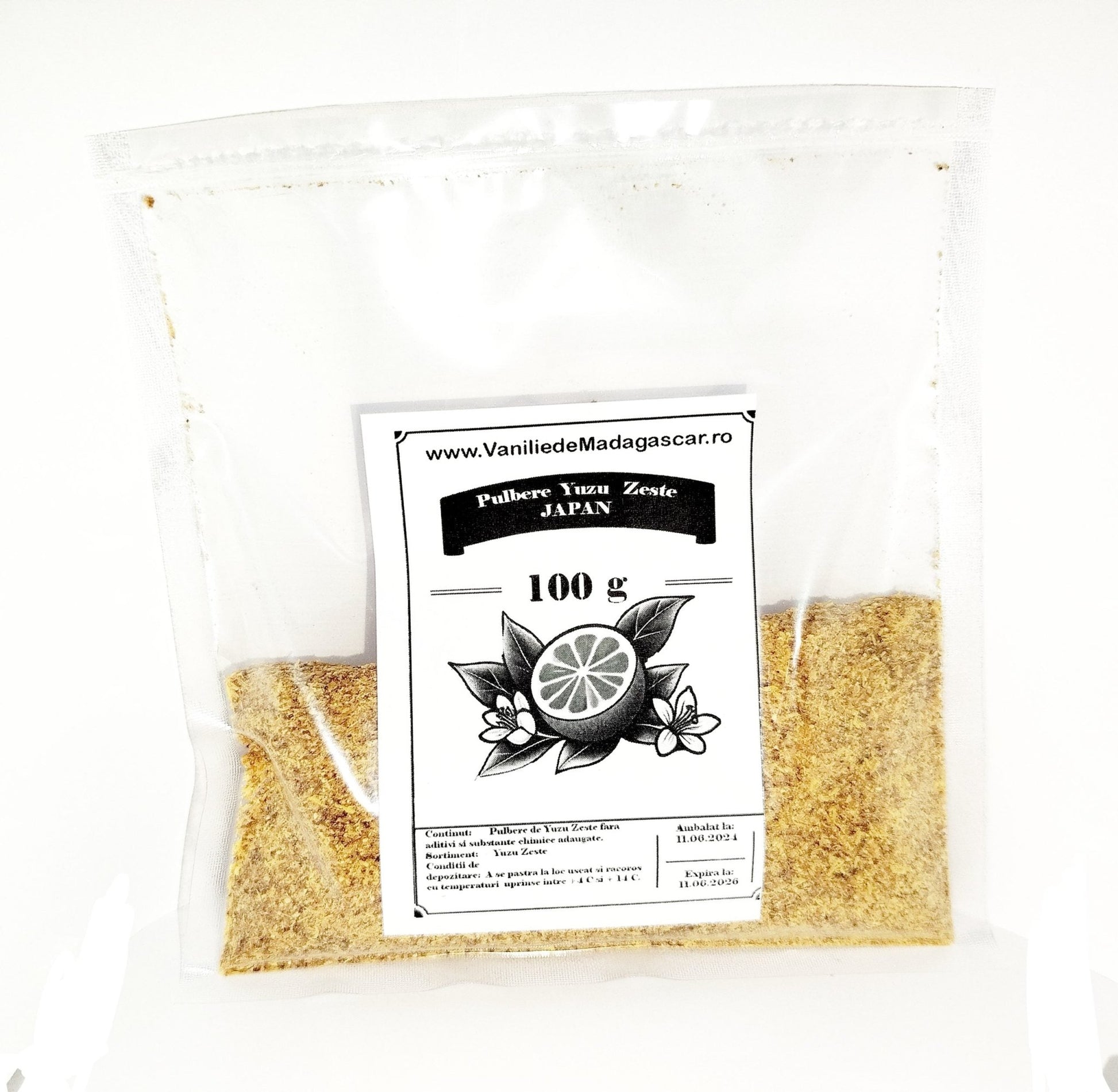 100g Yuzu Zest - Condiment Exotic din Japonia - Vanilla Europe s.r.l