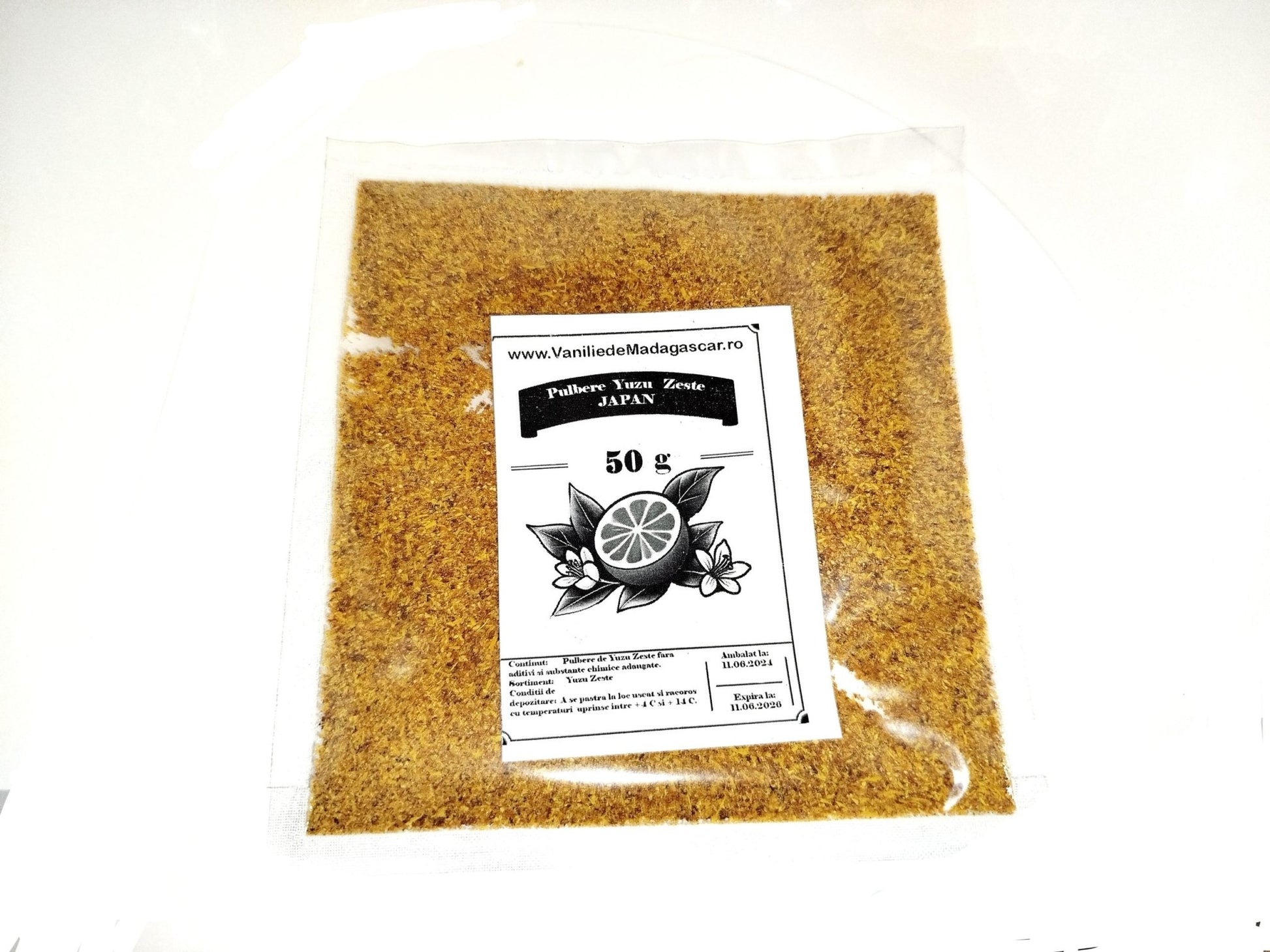 50g Yuzu Zest - Condiment Exotic din Japonia - Vanilla Europe s.r.l