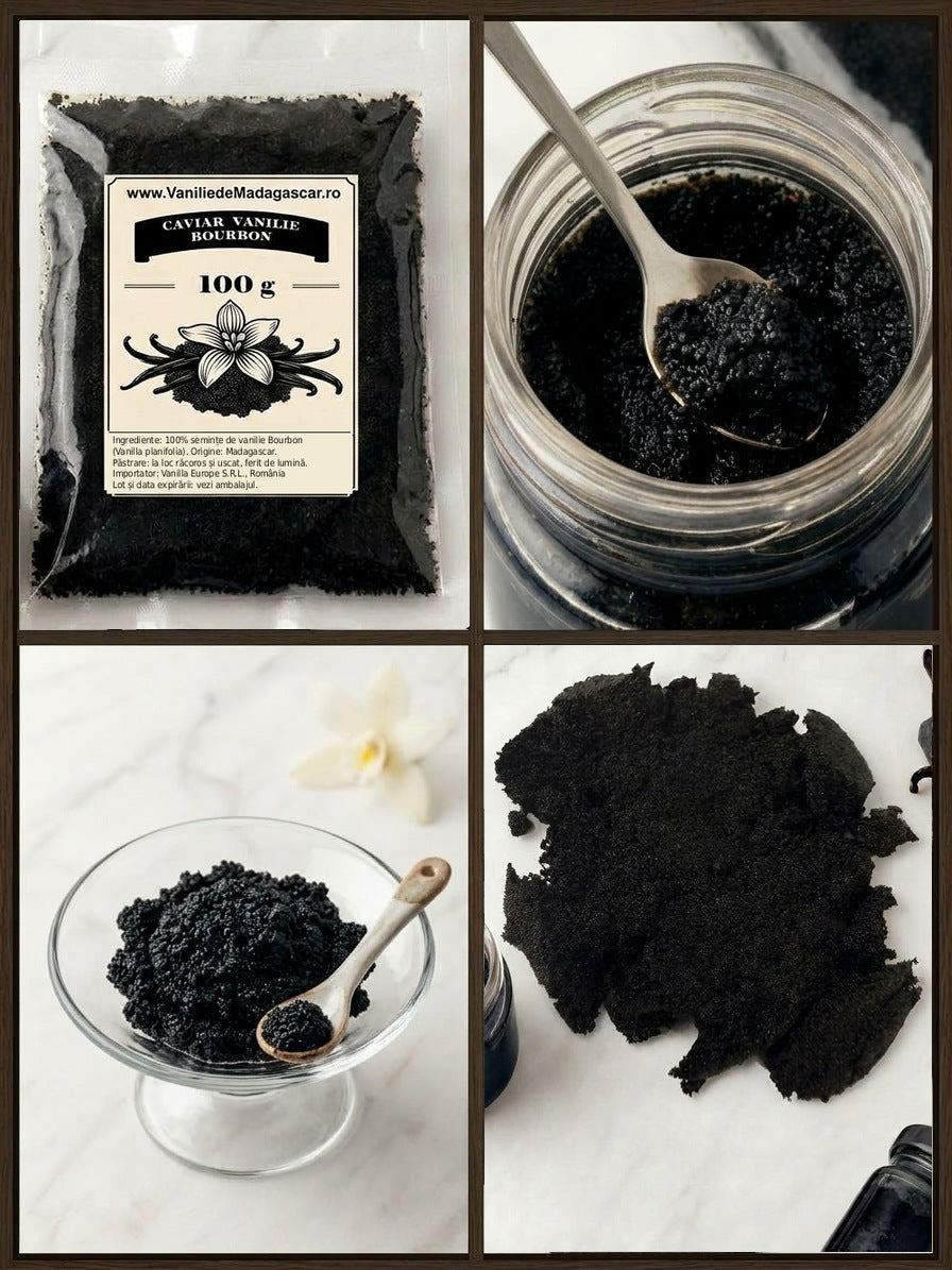 Perle de caviar de vanilie Bourbon pentru cofetărie și patiserie