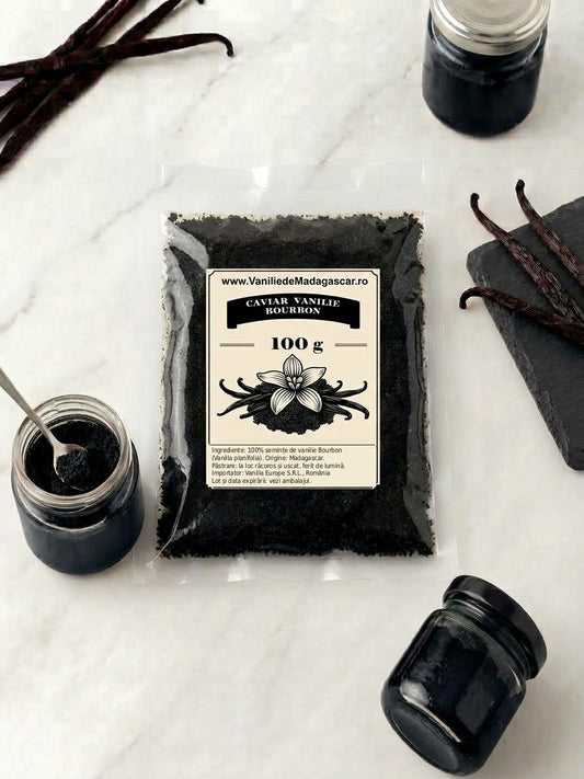 Caviar de vanilie Bourbon din Madagascar – plic Vanilie de Madagascar