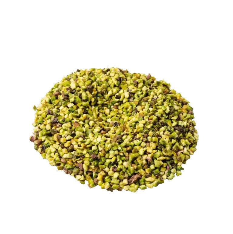 Granule de fistic crud 3–5 mm, detaliu – fistic mărunțit pentru cofetărie