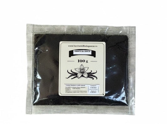 Semințe de Vanilie pentru decor (Exhausted Vanilla Seeds) – 100g - Vanilla Europe s.r.l